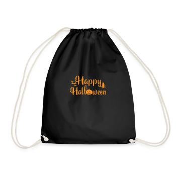 Scary Halloween Costume Shirt Happy Halloween 2 - Drawstring Bag - black - Front
