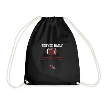 Served Daily - Football - Turnbeutel - Schwarz - Vorne