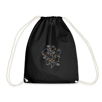 Halloween BOO BOO - Turnbeutel - Schwarz - Vorne