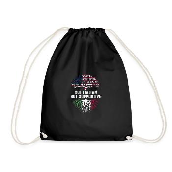 Drapeau des États-Unis d’Amérique vintage non italien en détresse, ab - Sac de sport léger - noir - Devant