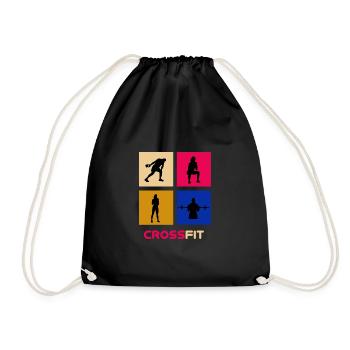T shirt cross - Sac de sport léger - noir - Devant