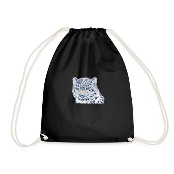 leopard - Drawstring Bag - black - Front
