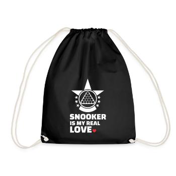 Ich Liebe Snooker - Turnbeutel - Schwarz - Vorne
