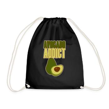 Accro à l’avocat 2 - Sac de sport léger - noir - Devant