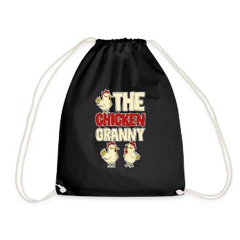 The Chicken Granny 4 - Turnbeutel - Schwarz - Vorne