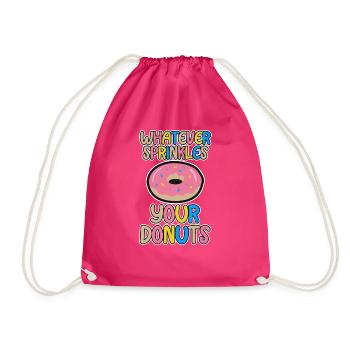 Whatever Sprinkles Your Donuts 4 - Turnbeutel - Fuchsia - Vorne