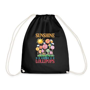 Sunshine And Lollipops 13 - Turnbeutel - Schwarz - Vorne