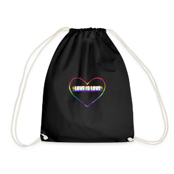 L'amour est l'amour - Sac de sport léger - noir - Devant