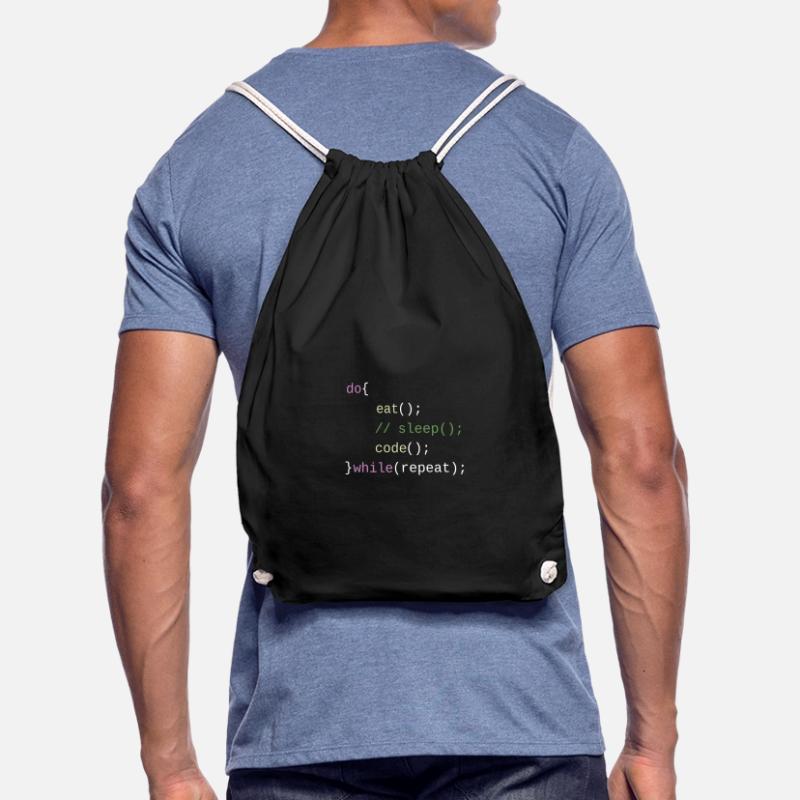 Eat Sleep Code Repeat - Code Design Turnbeutel