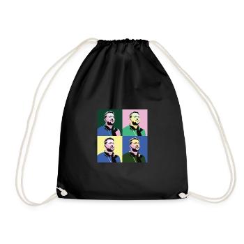 Selenskyj Pop-Art - Turnbeutel - Schwarz - Vorne