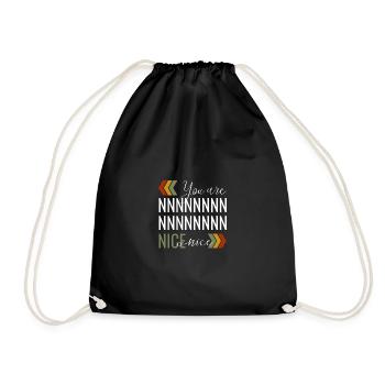 Tu es gentil - Sac de sport léger - noir - Devant