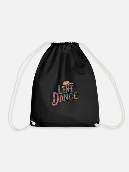 Line Dance Was sonst? Ich bin Line Dancer - Turnbeutel - Schwarz