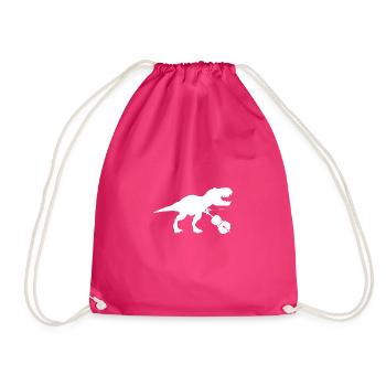 Cellosaurus Cello Cellist Dinosaurier Rex Musik - Turnbeutel - Fuchsia - Vorne