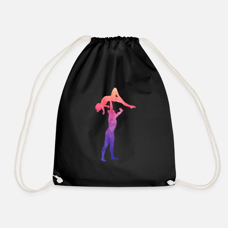 Acro Women's Pair Back Stag - Drawstring Bag - black
