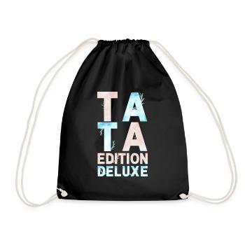 TATA EDITION DELUXE PASTEL ROSE BLEU - Sac de sport léger - noir - Devant