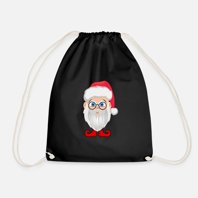 Weihnachtsmann - Turnbeutel - Schwarz