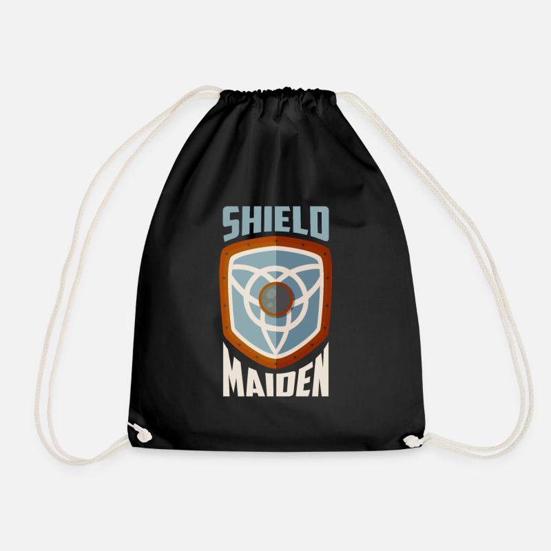 Shield Maiden Vikings Norse - Turnbeutel - Schwarz