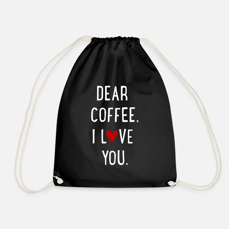 Dear Coffee - Turnbeutel - Schwarz
