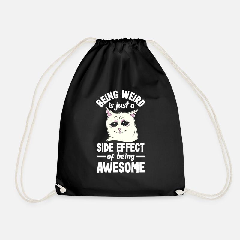 Being weird is just a side effect of being awesome - Turnbeutel - Schwarz