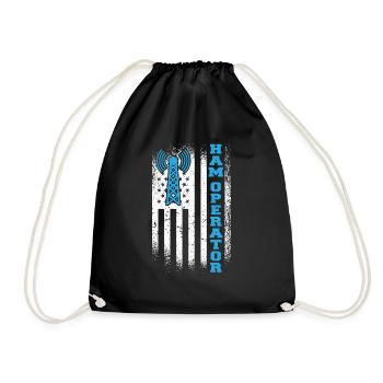Amateur Radio Drapeau Américain Amateur Radio Signal Ham O - Sac de sport léger - noir - Devant