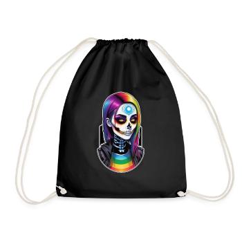 Halloween - Rock & Rainbow - Drawstring Bag - black - Front