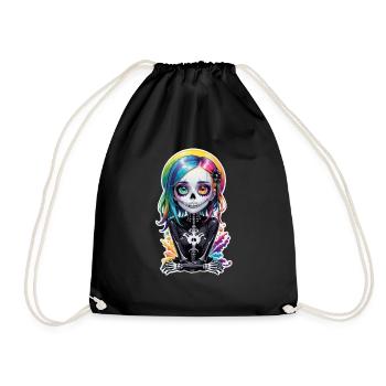 Halloween - Rock & Rainbow - Drawstring Bag - black - Front