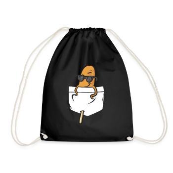 Corn Dog Corndog - Drawstring Bag - black - Front