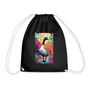 Conte de fées oie oie - Sac de sport léger - noir - Devant
