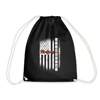 Cadeau pour les fans de Mahjong - Sac de sport léger - noir - Devant