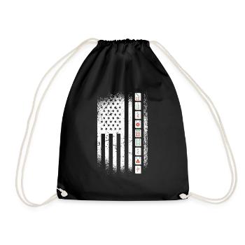 Cadeau pour les fans de Mahjong - Sac de sport léger - noir - Devant