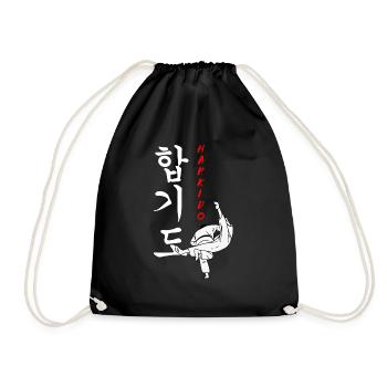 Cadeau d’arts martiaux Hapkido - Sac de sport léger - noir - Devant