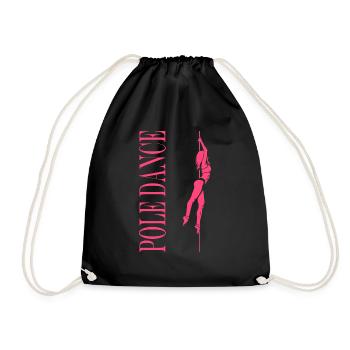 Women's pole dancing pole dancing - Drawstring Bag - black - Front