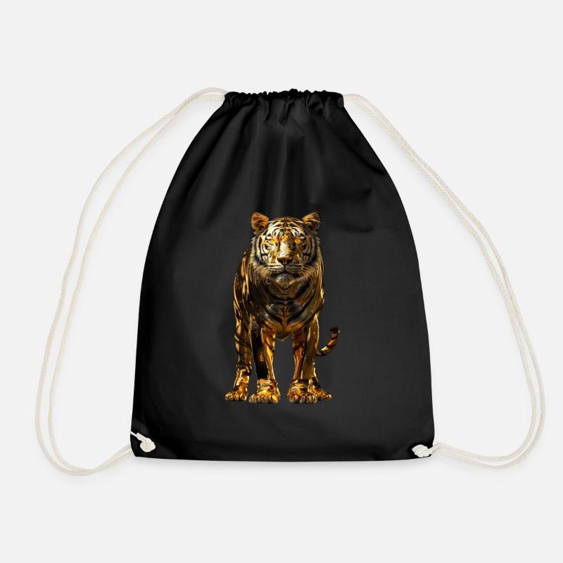 Tiger - Drawstring Bag - black