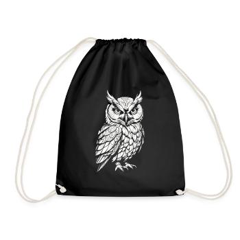 Hibou - Sac de sport léger - noir - Devant