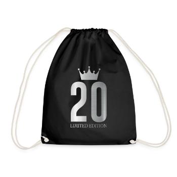 Cadeau d’anniversaire 20 - Sac de sport léger - noir - Devant