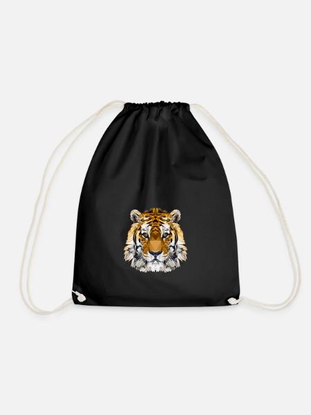 Tiger - Drawstring Bag - black