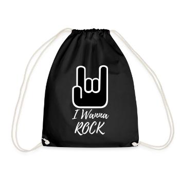 I Wanna Rock - Sac de sport léger - noir - Devant
