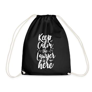 Reste calme L’avocat Est Ici Avocat - Sac de sport léger - noir - Devant