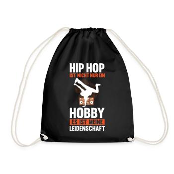 Hip Hop Tänzer - Turnbeutel - Schwarz - Vorne