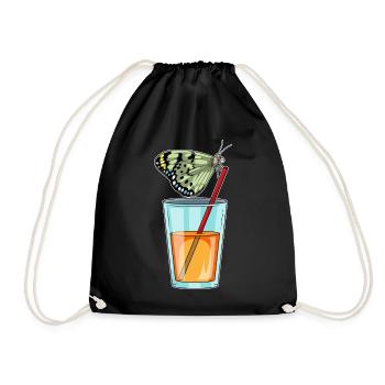 Schmetterling Saft - Turnbeutel - Schwarz - Vorne