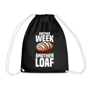 Sourdough Bread Bread Baking Sourdough Starter - Drawstring Bag - black - Front