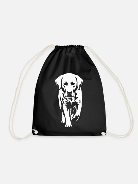 Labrador – Zeitlose Eleganz - Turnbeutel - Schwarz