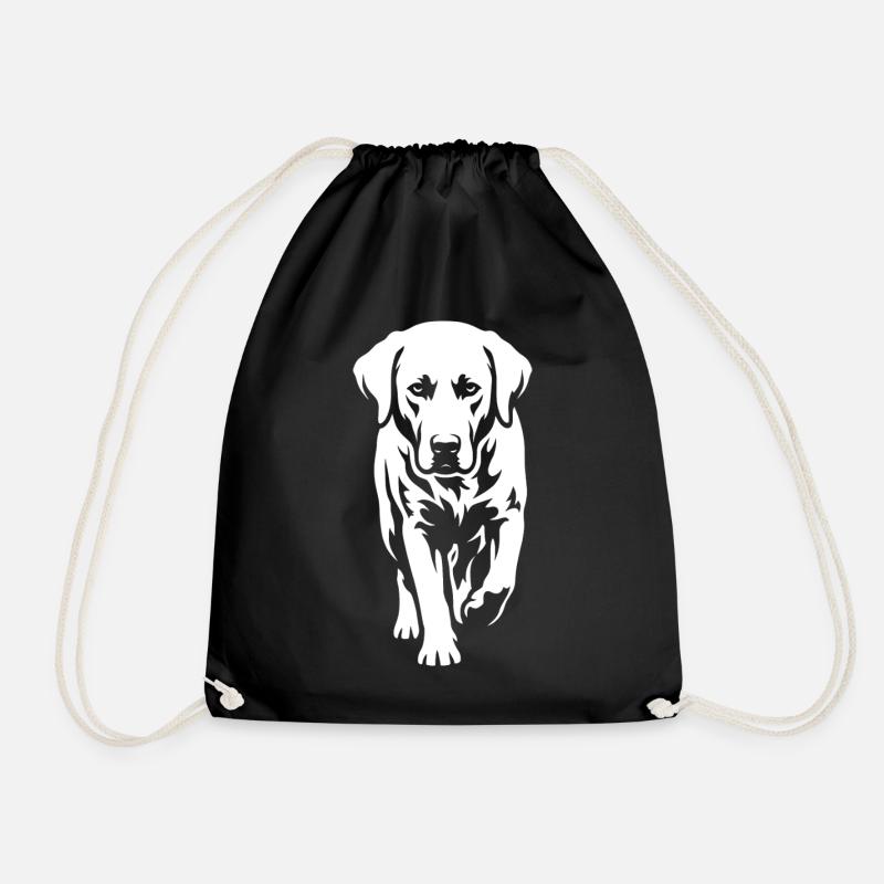 Labrador – Zeitlose Eleganz - Turnbeutel - Schwarz