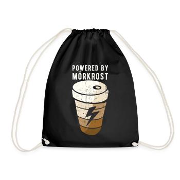 Propulsé par Mörkrost Sweden Coffee - Sac de sport léger - noir - Devant