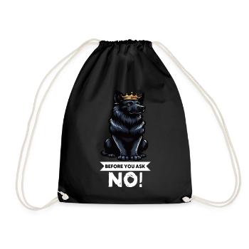 Avant de demander Bergers Noirs - Sac de sport léger - noir - Devant