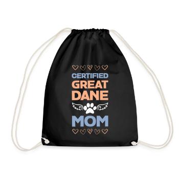 Maman Dogue certifiée Great Dane - Sac de sport léger - noir - Devant