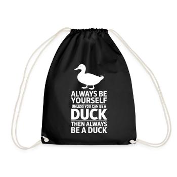 Dits de canard Canard Cadeau Drôle de Canard - Sac de sport léger - noir - Devant