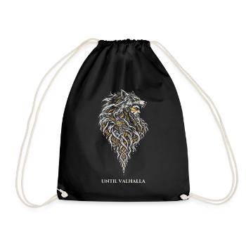 Der Wolfskrieger – Until Valhalla - Turnbeutel - Schwarz - Vorne