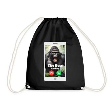 Votre patron vous appelle ! - Sac de sport léger - noir - Devant