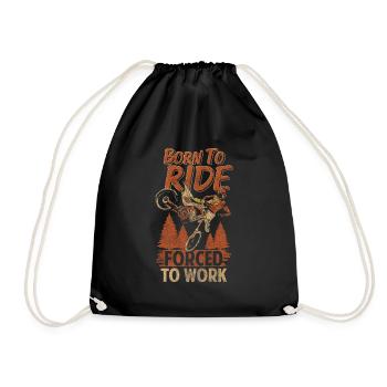 Bike Freestyle Stunt Street - Drawstring Bag - black - Front